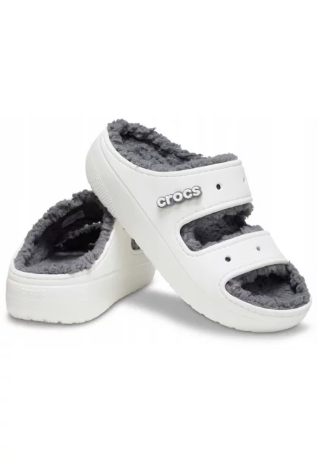 Дамски чехли  Бял/Сив