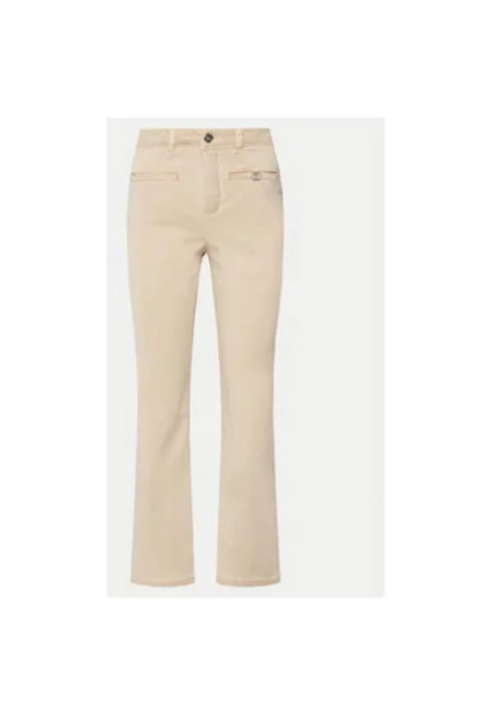 Дамски дънки -  303698546 - лиоцел/памук - бежово