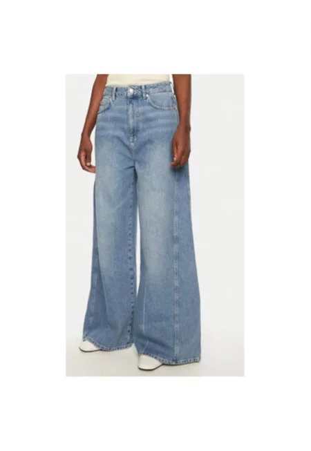 Дамски дънки -  304944215 - Органичен памук - Син