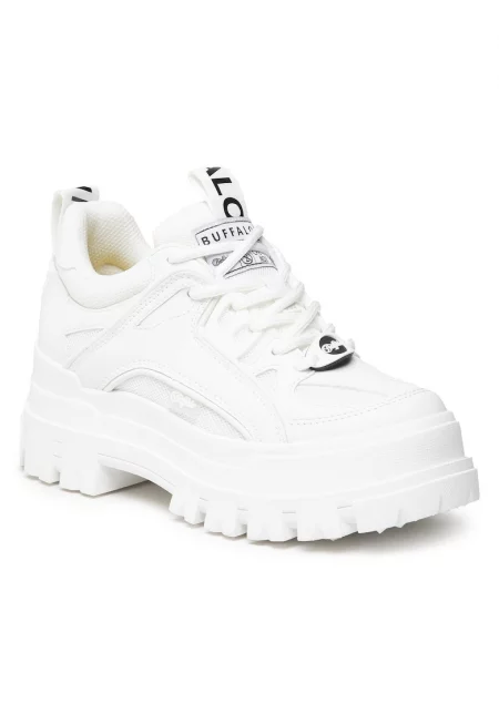 Дамски кецове -  еко кожа - бял