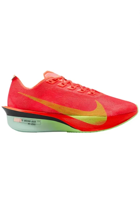 Дамски обувки за бягане  Vaporfly 4 SS 2025 - Червен/Лайм зелено