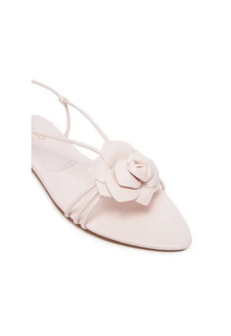 Дамски сандали - 13986282 -  Екокожа - Розово