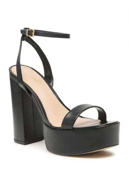 Дамски сандали -  302019588 - Естествена кожа - Черни