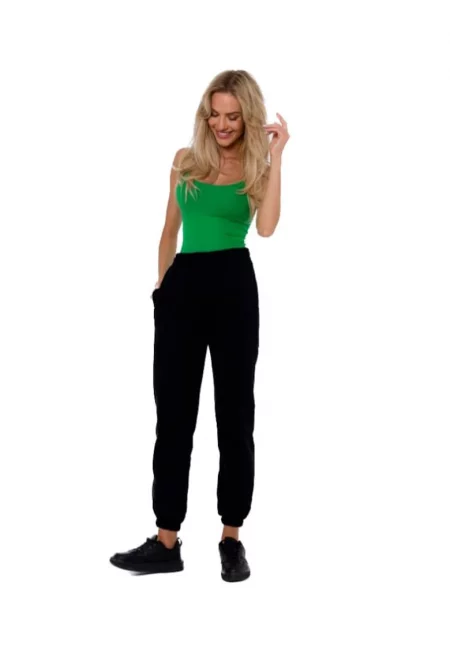 Дамски спортен панталон - Made of Emotion - Mazwi - черен