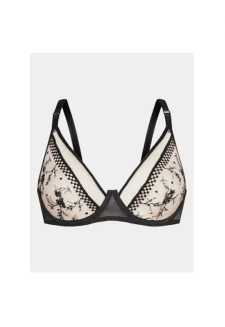 Дамски сутиен -  303815776 - Найлон - Черен - Черен