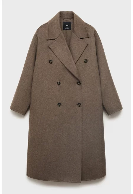 Двуредно палто с вълна