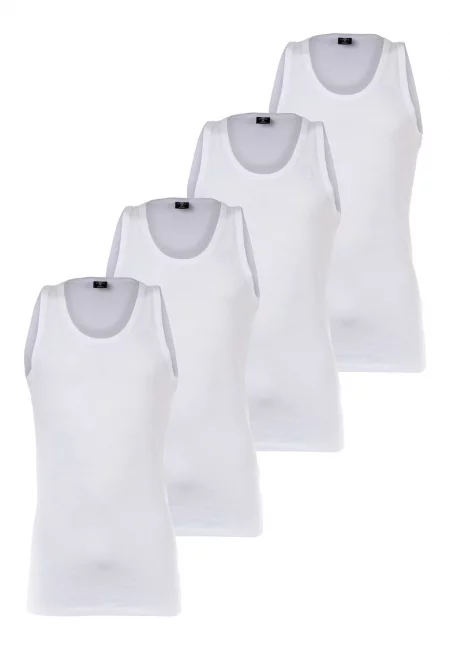 Едноцветен топ - 4 броя - Бял