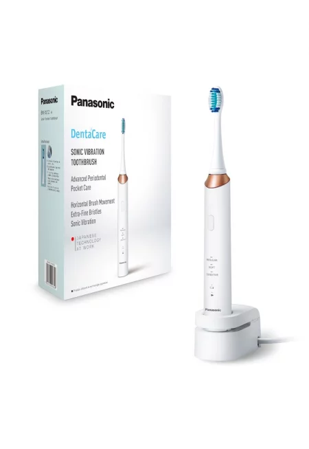 Ел. четка за зъби   - 31000 движения/мин - 3 режима на четкане - 1 накрайник - Индикатор за батерията - Бял/Златист