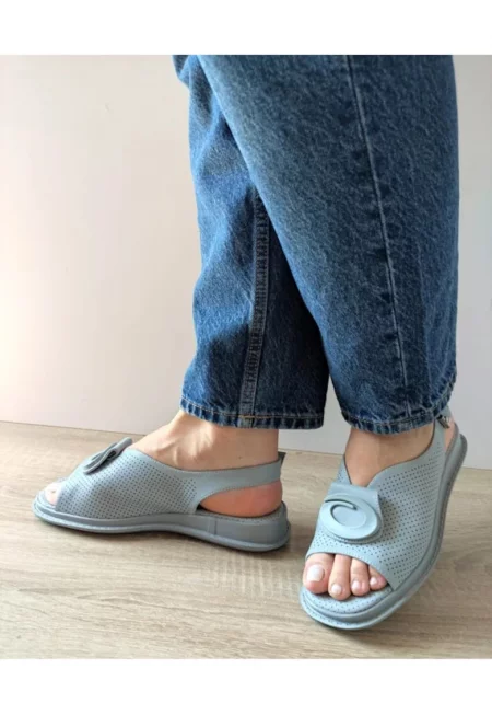 Ежедневни дамски сандали  60026C 07-N - Деним син