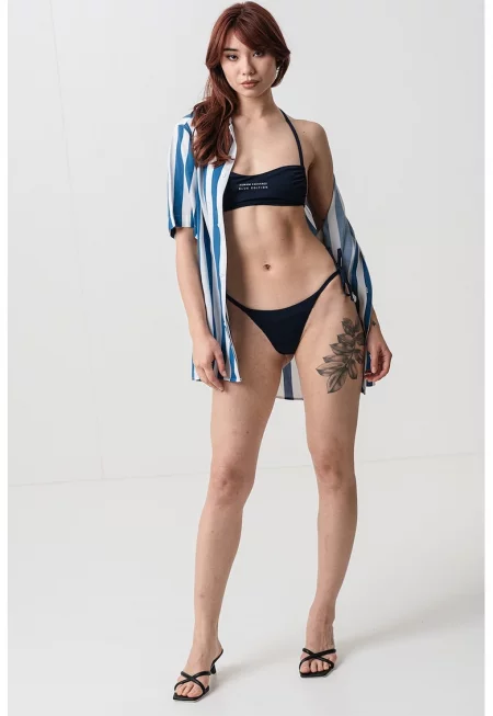 Горен бански с лого - Тъмносин