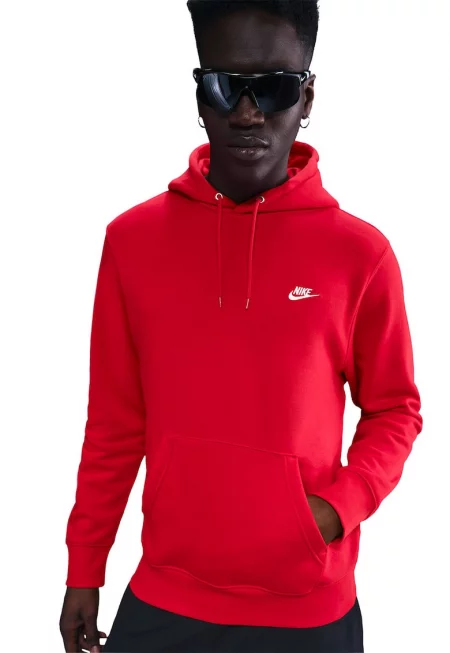 Худи Club с джоб кенгуру - Корал