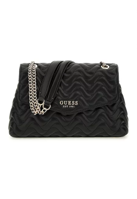 Капитонирана чанта през рамо от еко кожа