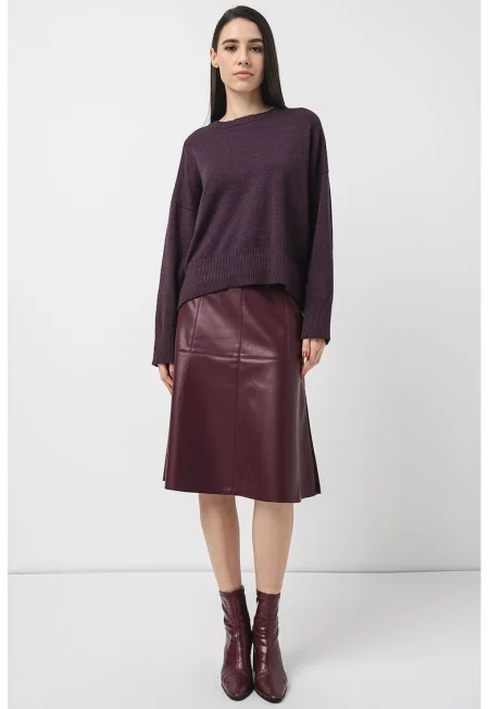 Къса разкроена пола - Бледовиолетов