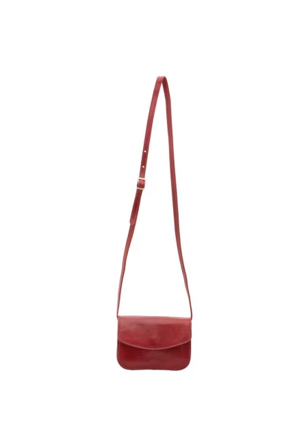Кожена чанта - Червен