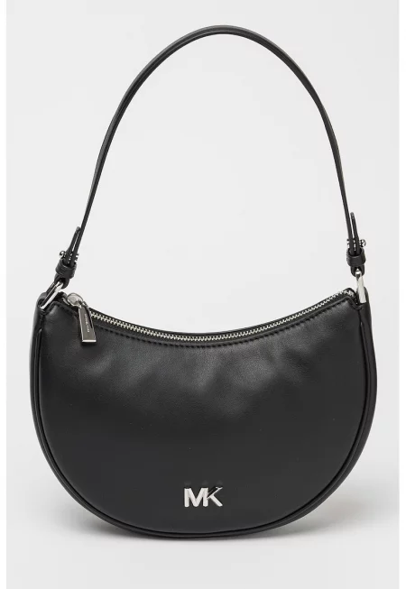 Кожена чанта за рамо - Черен