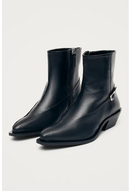 Кожени боти Cowboy - Черен