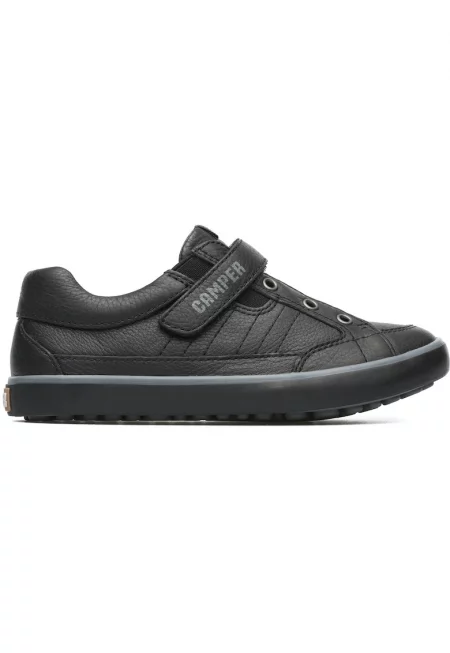 Кожени спортни обувки Pursuit с велкро - Черен