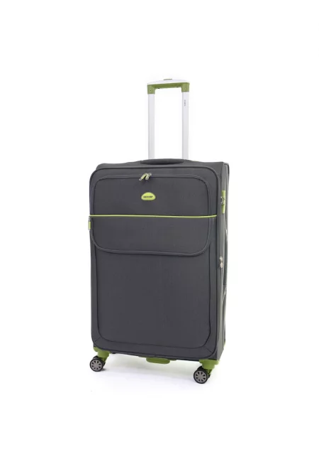 Куфар  Superlight - 78X47x29 см - 3 -6 кг - сив / зелен