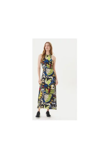 Макси рокля с изрези -