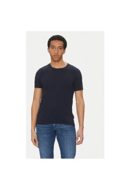 Мъжка тениска  10019367 30045665 - Памук - Тъмносин - Тъмносин