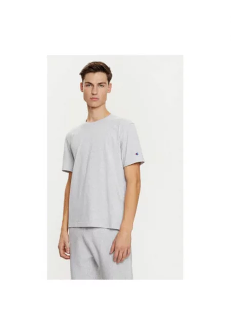Мъжка тениска -  304700613 - Памук - Сив - Сив