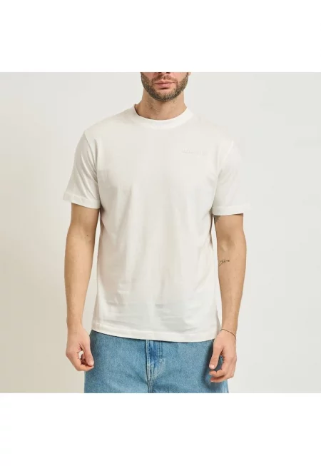 Мъжка тениска T-SHIRT SORIM -  Памук - Бял - Бял