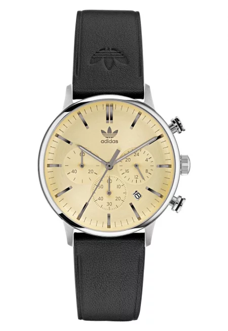 Мъжки часовник  CODE ONE CHRONO - силиконова каишка - сребрист/черен