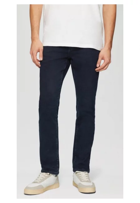 Мъжки дънки Nelio - средна талия - Slim Fit - Slim Leg - - Индигово синьо