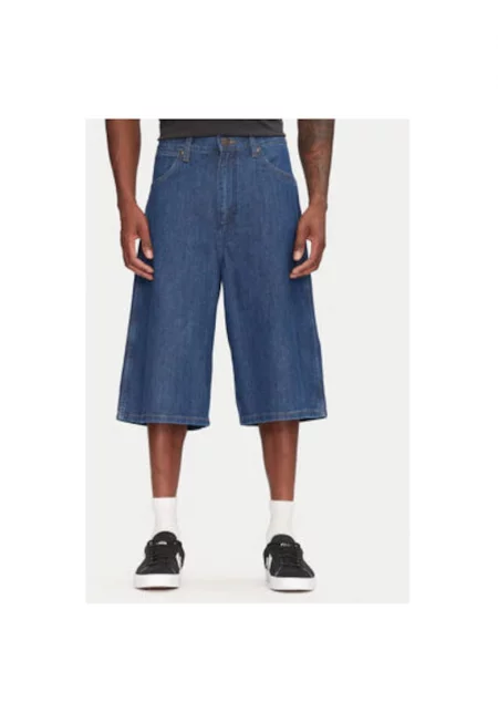 Мъжки шорти  112362550 - Дънкови - памук - син - Син