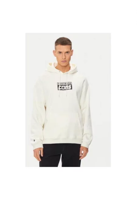 Мъжки суитшърт -  304113178 - Памук/Рециклиран полиестер - Бежов