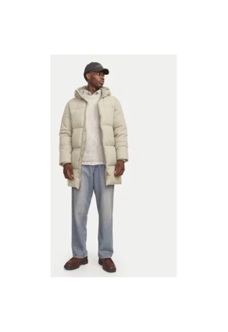 Мъжко яке -  304516467 - Рециклиран полиестер/Полиестер - Бежово - Бежов