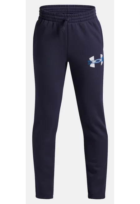 Момчешко долнище на анцуг Under Armour UA Rival Flc Cblck Grphc Jgr-BLU Синьо