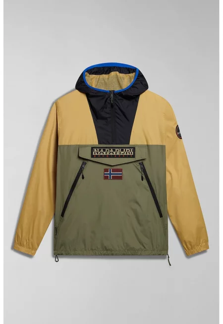 Ннепромокаемо яке Rainforest с качулка - Бежов/Каки/Тъмносин