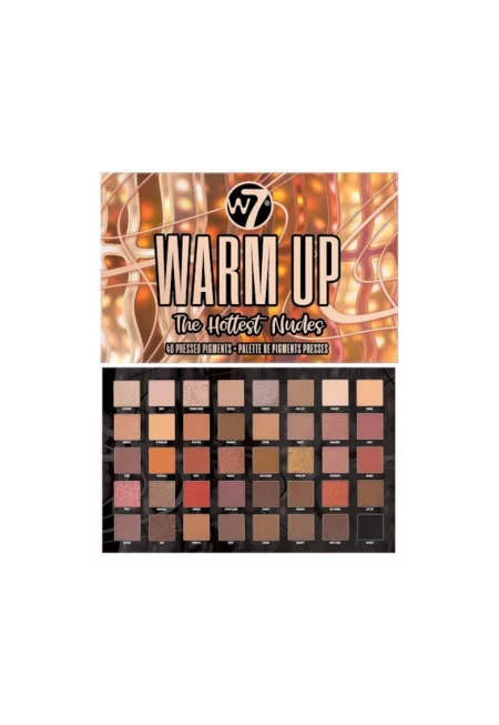 Палитра сенки за очи -  Warm Up - Най-горещите голи тела - 40 цвята