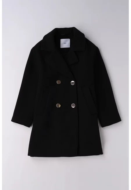 Палто с копчета - Черен