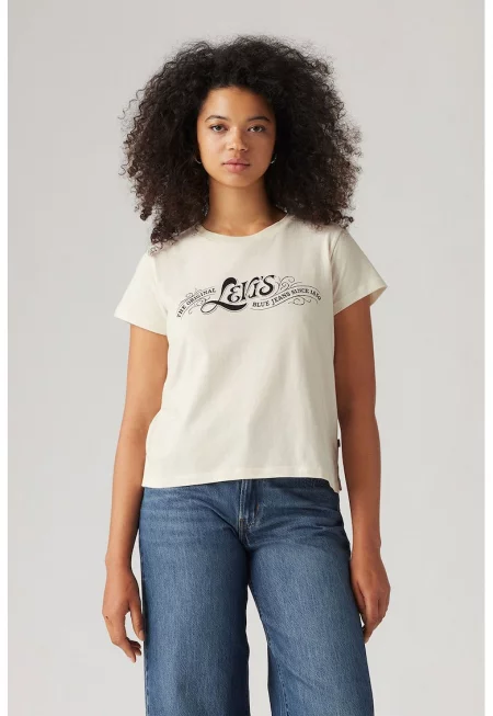 Памучна тениска с релефно лого