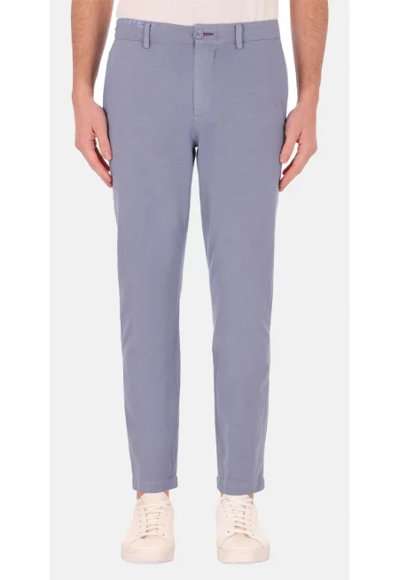 Панталон чино с памук - Светлосин