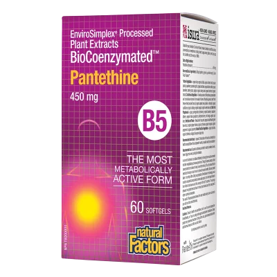 Pantethine BioCoenzymated™/ Пантетин/ Витамин В5 450 mg, 60 софтгел капсули