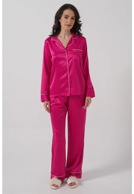 Пижама с джоб на гърдите