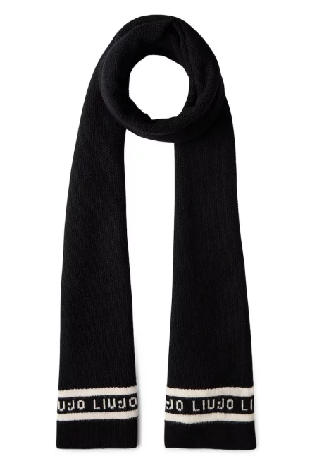 Плетен шал с лого