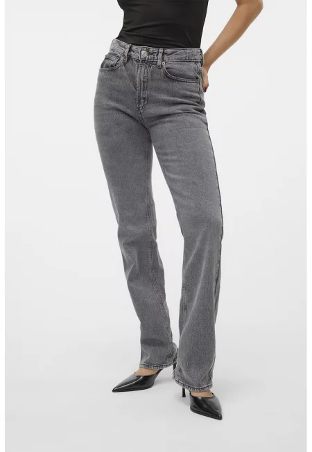 Прави дънки с висока талия