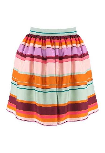 Раирана пола с набирания - Многоцветен