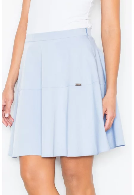 Разкроена пола  M285 - синя - полиестерна - универсална