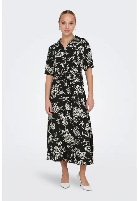 Рокля тип риза с колан