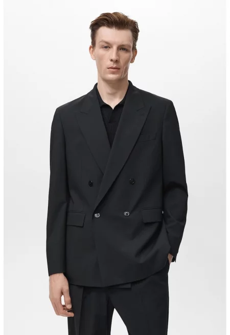 Сако с копчета - Черен