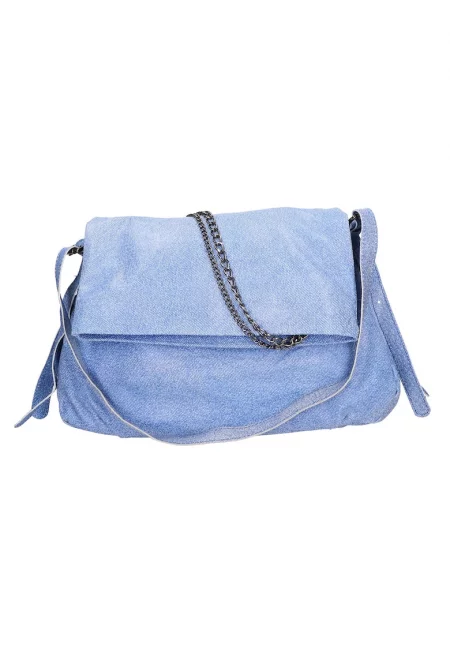 Shoulder Bag With Turnover Hem