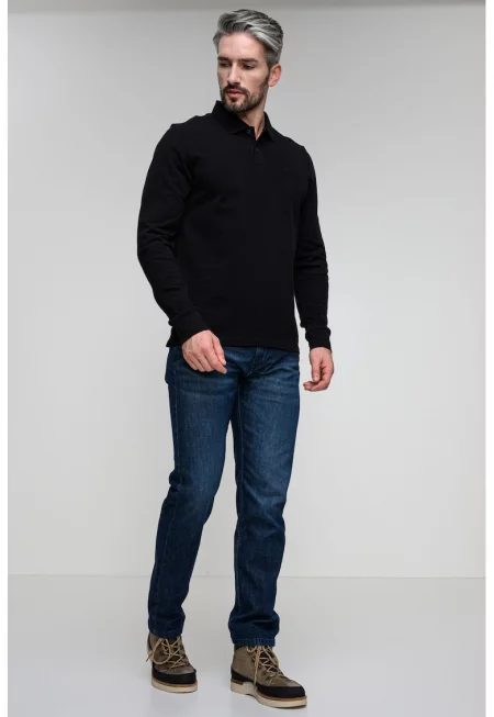 Слим дънки със захабен ефект