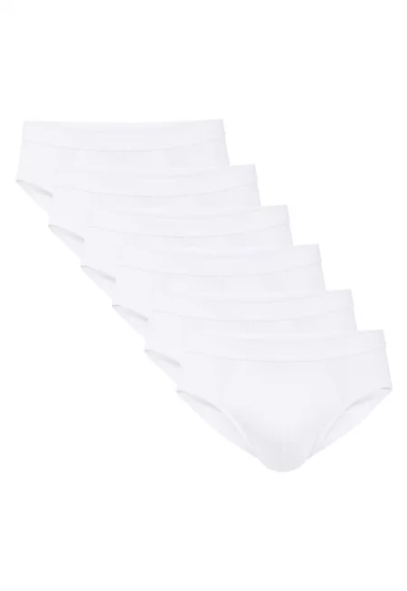 Слипове с памук 174129 - 6 чифта - Бял