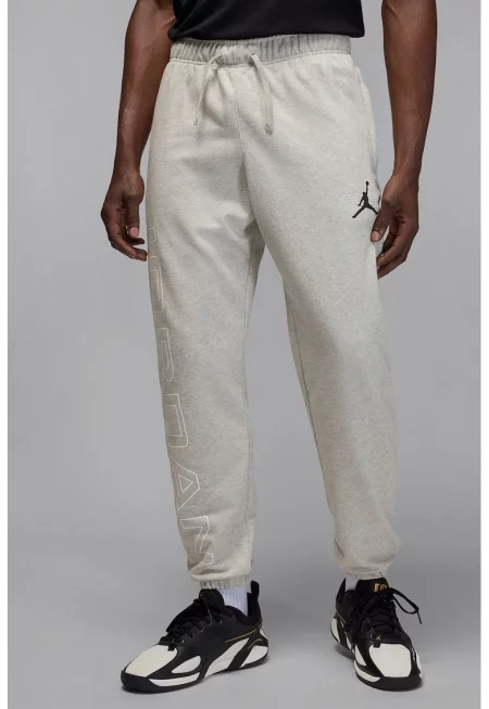 Спортен панталон с връзки - Светлосив меланж