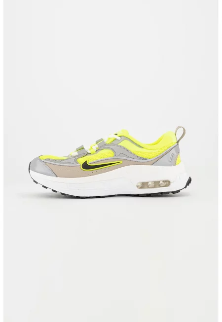 Спортни обувки Air Max Bliss с еко кожа - Сив/Неоново зелено